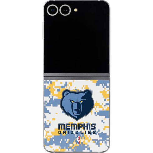 NBA Memphis Grizzlies Digi Camo Galaxy Z Flip6 Skin