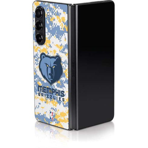 NBA Memphis Grizzlies Digi Camo Galaxy Z Fold5 5G Skin
