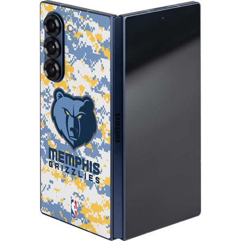 NBA Memphis Grizzlies Digi Camo Galaxy Z Fold6 Skin