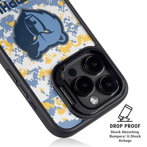 NBA Memphis Grizzlies Digi Camo iPhone 14 Pro Kickstand Case