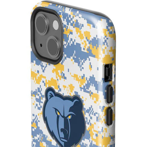 NBA Memphis Grizzlies Digi Camo iPhone 15 Impact Case