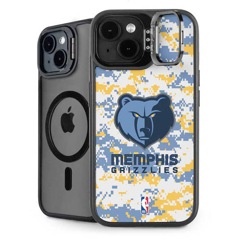 NBA Memphis Grizzlies Digi Camo iPhone 15 Kickstand Case
