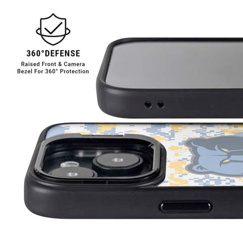 NBA Memphis Grizzlies Digi Camo iPhone 15 Kickstand Case
