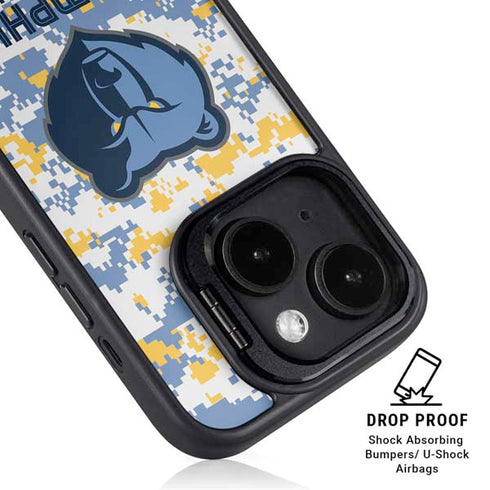 NBA Memphis Grizzlies Digi Camo iPhone 15 Kickstand Case