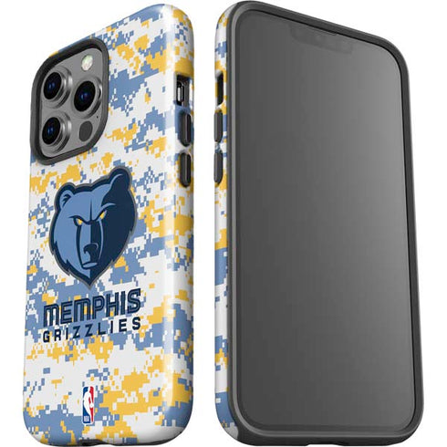 NBA Memphis Grizzlies Digi Camo iPhone 15 Pro Impact Case