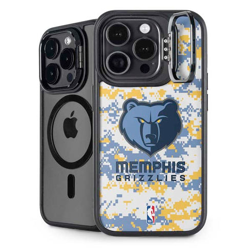 NBA Memphis Grizzlies Digi Camo iPhone 15 Pro Kickstand Case