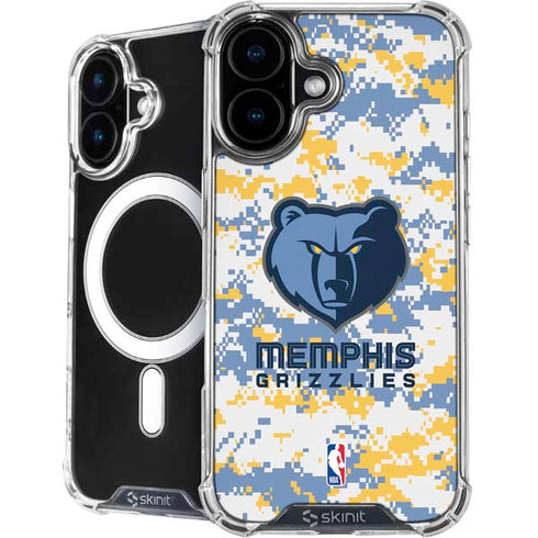 NBA Memphis Grizzlies Digi Camo iPhone 16 MagSafe Case