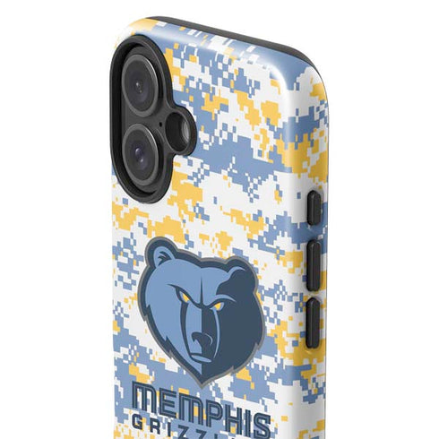 NBA Memphis Grizzlies Digi Camo iPhone 16 Plus Impact Case