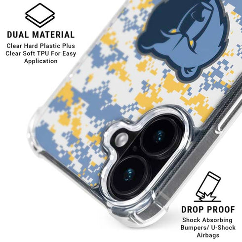NBA Memphis Grizzlies Digi Camo iPhone 16 Plus MagSafe Case