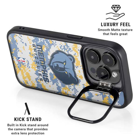 NBA Memphis Grizzlies Digi Camo iPhone 16 Pro Kickstand Case