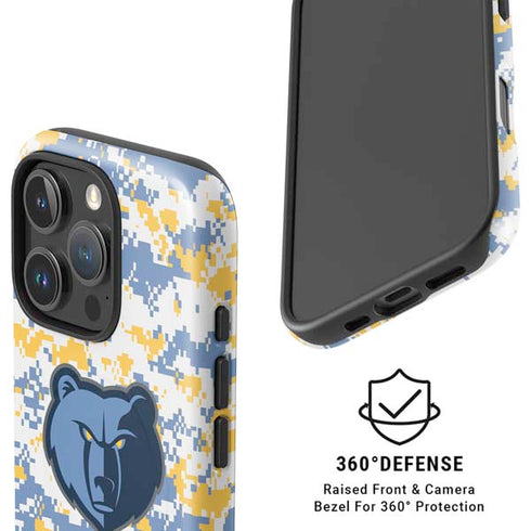 NBA Memphis Grizzlies Digi Camo iPhone 16 Pro Magsafe Impact Case