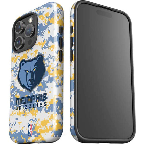 NBA Memphis Grizzlies Digi Camo iPhone 16 Pro Max Impact Case