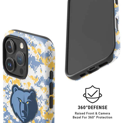 NBA Memphis Grizzlies Digi Camo iPhone 16 Pro Max Magsafe Impact Case
