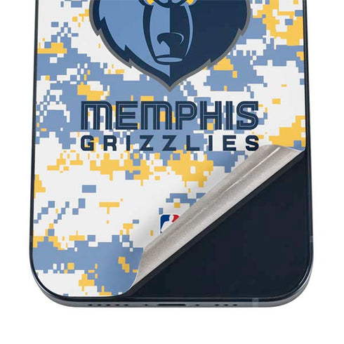 NBA Memphis Grizzlies Digi Camo iPhone 16 Skin