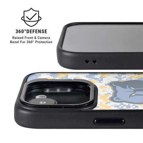 NBA Memphis Grizzlies Digi Camo iPhone 16e Kickstand Case