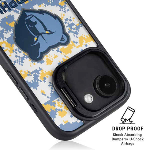 NBA Memphis Grizzlies Digi Camo iPhone 16e Kickstand Case