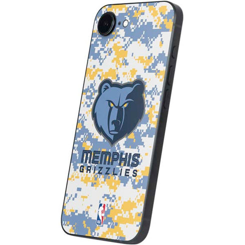 NBA Memphis Grizzlies Digi Camo iPhone 16e Skin