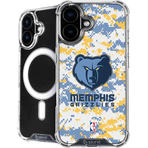 NBA Memphis Grizzlies Digi Camo iPhone 17 MagSafe Case