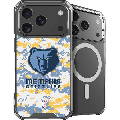 NBA Memphis Grizzlies Digi Camo iPhone 18 Pro MagSafe Case