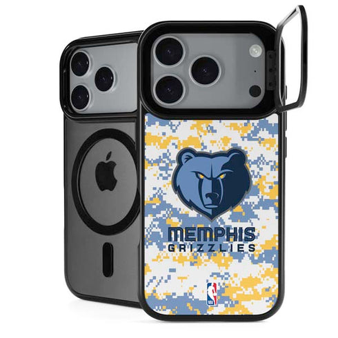 NBA Memphis Grizzlies Digi Camo iPhone 18 Pro Max Kickstand Case