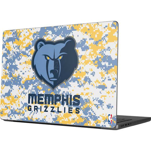 NBA Memphis Grizzlies Digi Camo Apple MacBook Pro 14-inch Skin