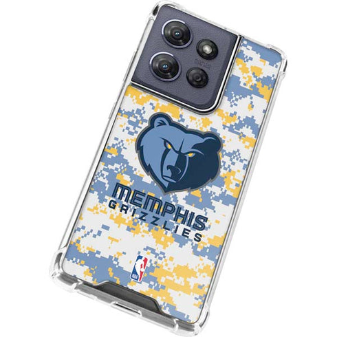 NBA Memphis Grizzlies Digi Camo Moto G 5G (2025) Clear Case