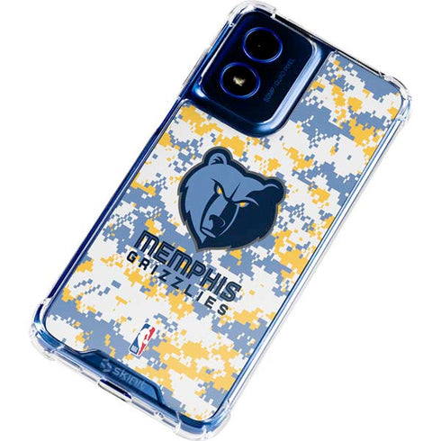 NBA Memphis Grizzlies Digi Camo Moto G 5G (2024) Clear Case