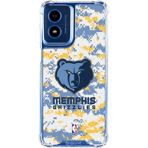 NBA Memphis Grizzlies Digi Camo Moto G Play 4G (2024) Clear Case