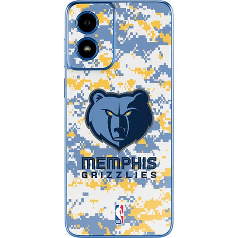 NBA Memphis Grizzlies Digi Camo Moto G Play 4G (2024) Skin