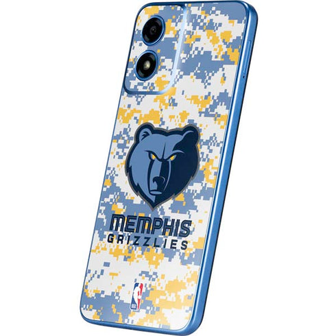 NBA Memphis Grizzlies Digi Camo Moto G Play 4G (2024) Skin