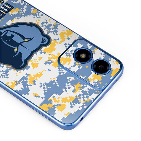 NBA Memphis Grizzlies Digi Camo Moto G Play 4G (2024) Skin