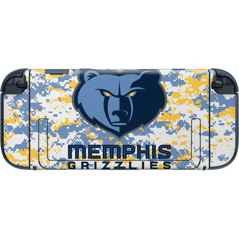 NBA Memphis Grizzlies Digi Camo Nintendo Switch 2 (2025) with Joy-Con Skin