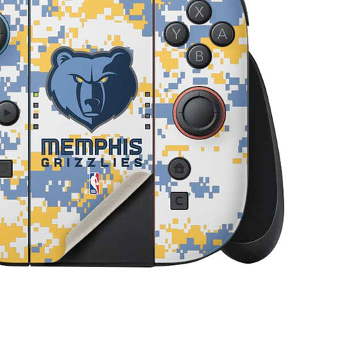 NBA Memphis Grizzlies Digi Camo Nintendo Switch 2 (2025) Joy-Con Controller Skin