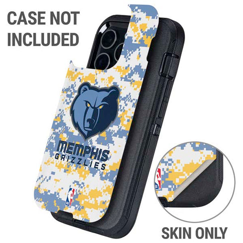 NBA Memphis Grizzlies Digi Camo Otterbox Defender iPhone Skin