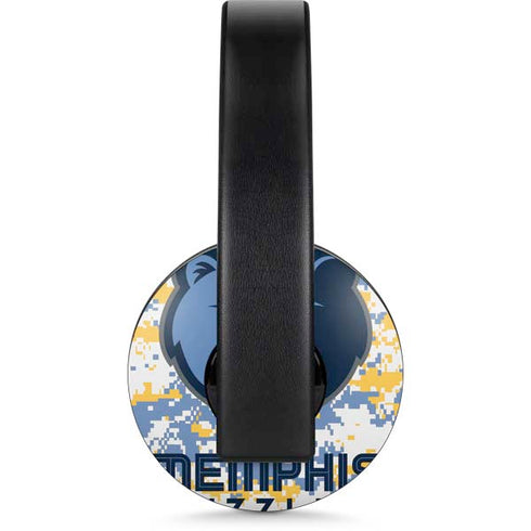 NBA Memphis Grizzlies Digi Camo PlayStation 4 Gold Wireless Headset Skin