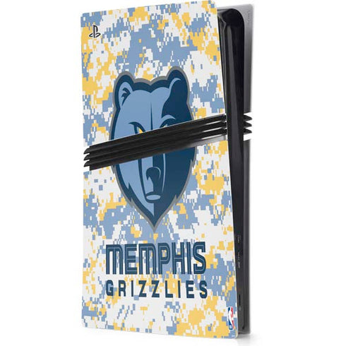 NBA Memphis Grizzlies Digi Camo PS5 Pro Console Skin