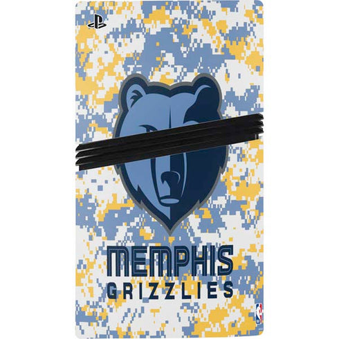 NBA Memphis Grizzlies Digi Camo PS5 Pro Console Skin