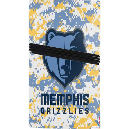 NBA Memphis Grizzlies Digi Camo PS5 Pro Console Skin