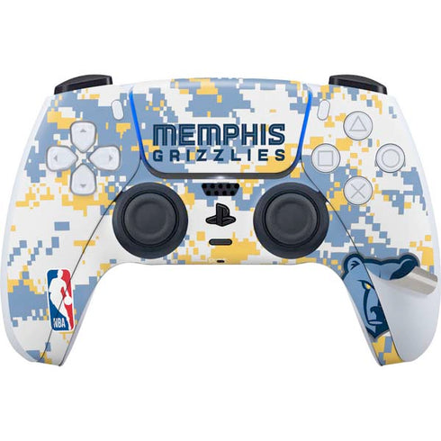 NBA Memphis Grizzlies Digi Camo PS5 Pro Disk Bundle Skin