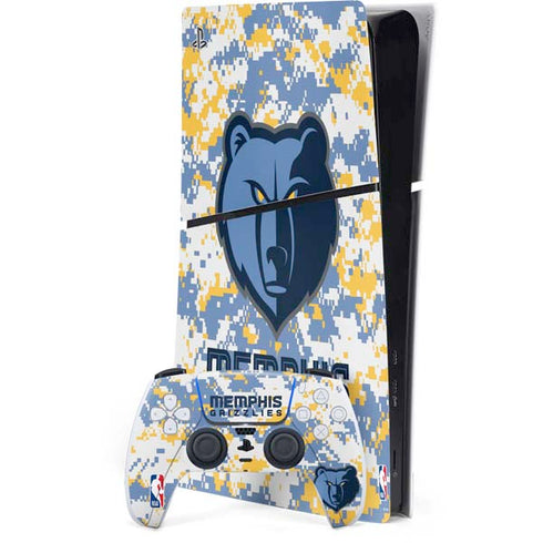 NBA Memphis Grizzlies Digi Camo PlayStation PS5 Skins