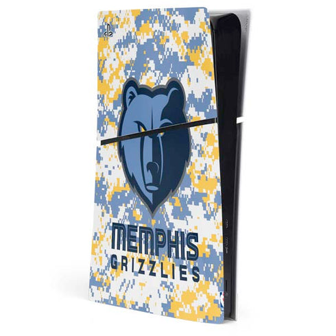 NBA Memphis Grizzlies Digi Camo PlayStation PS5 Skins
