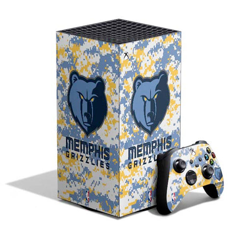 NBA Memphis Grizzlies Digi Camo XBox Series X Digital Edition Bundle Skin