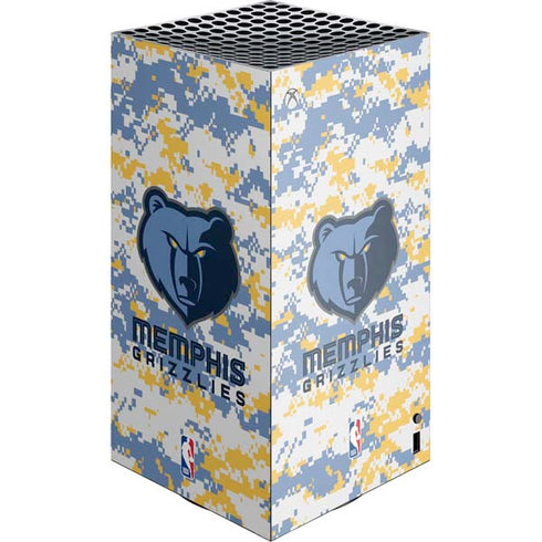 NBA Memphis Grizzlies Digi Camo XBox Series X Digital Edition Console Skin