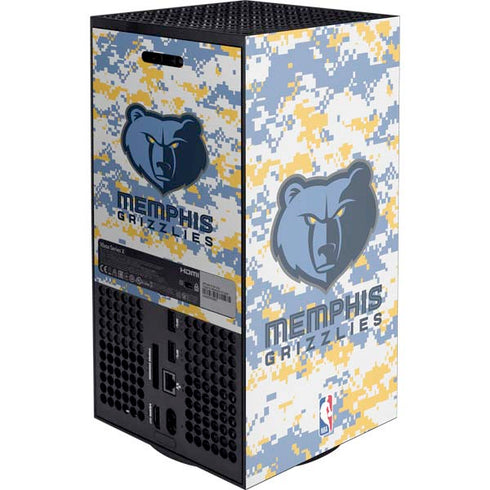 NBA Memphis Grizzlies Digi Camo XBox Series X Digital Edition Console Skin