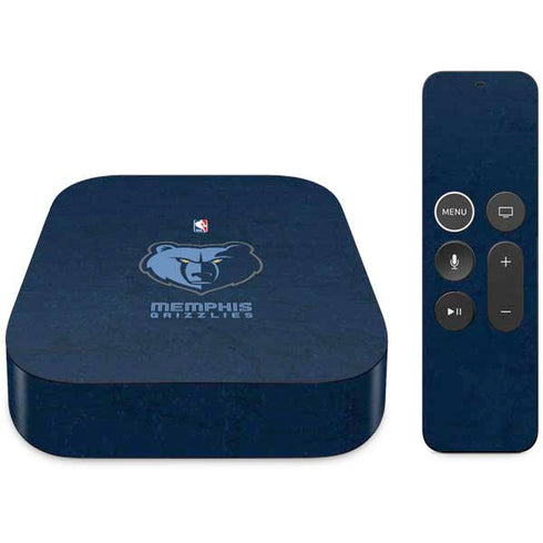 NBA Memphis Grizzlies Distressed Apple TV Skin