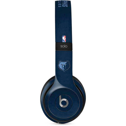 NBA Memphis Grizzlies Distressed Beats Solo 2 Wired Skin