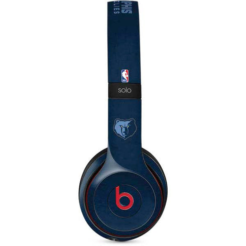 NBA Memphis Grizzlies Distressed Beats Solo 2 Wireless Skin