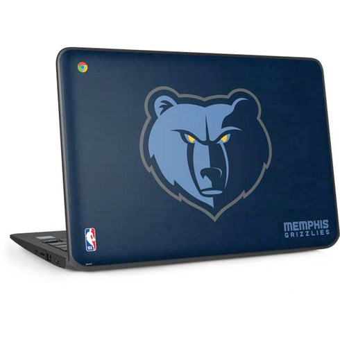 NBA Memphis Grizzlies Distressed HP Chromebook Skin