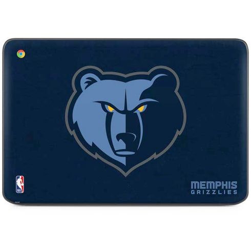 NBA Memphis Grizzlies Distressed HP Chromebook Skin
