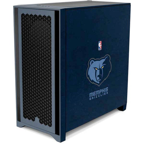 NBA Memphis Grizzlies Distressed Corsair 4000D Tempered Glass Mid-Tower ATX Case Skin